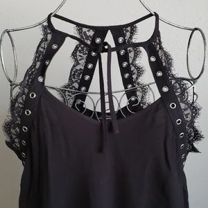 Black Lace Grommet Top Rock & Republic